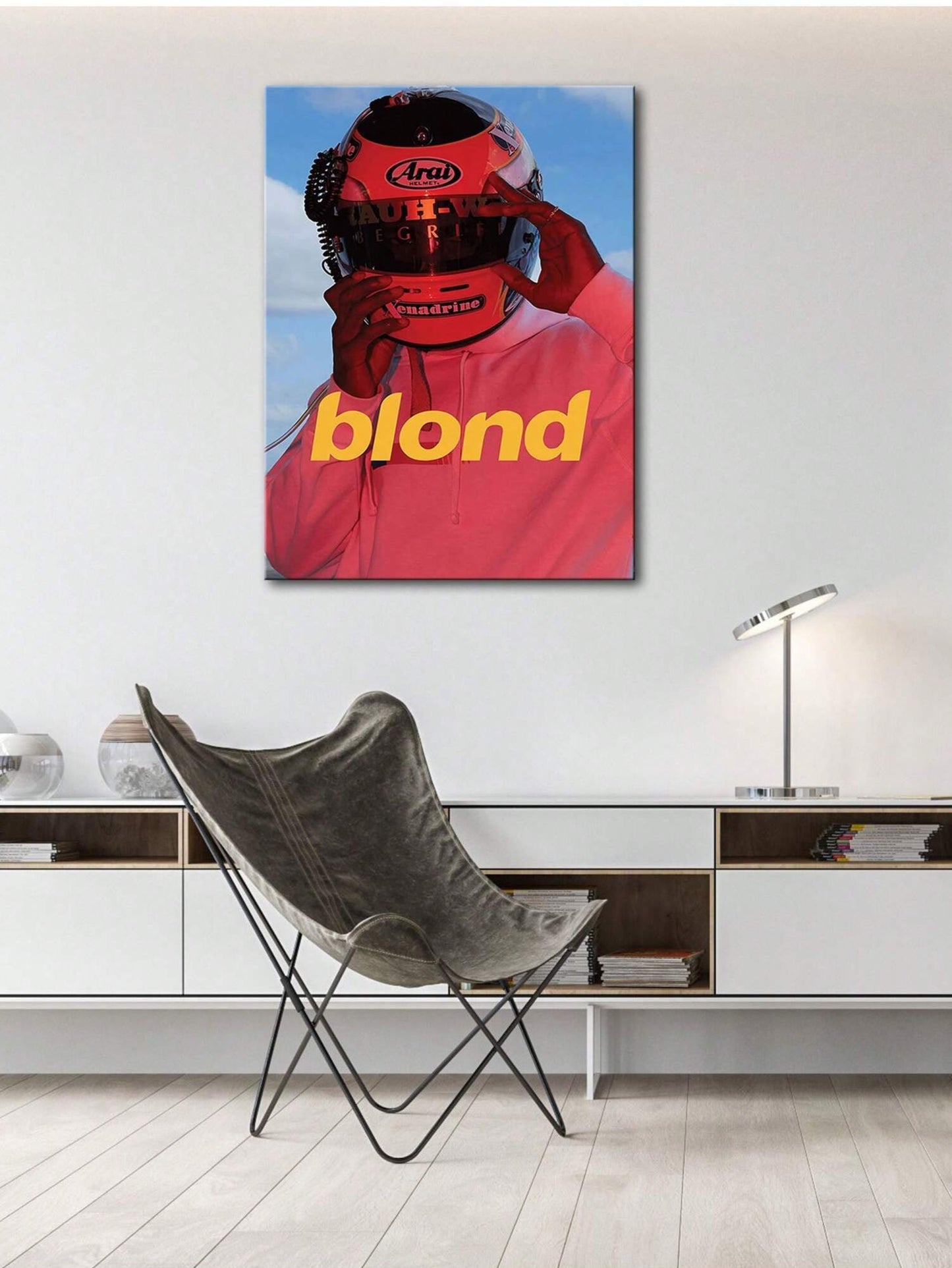 blond Motorrad Poster