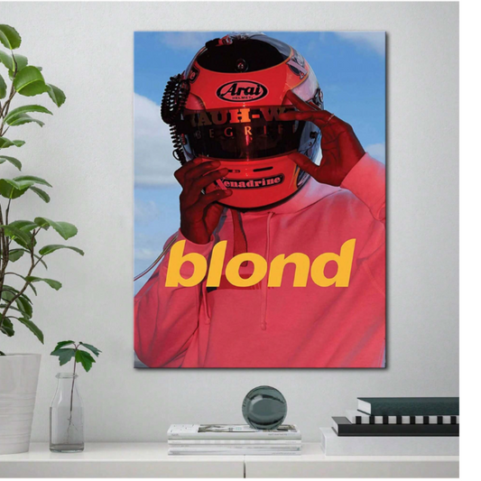 blond Motorrad Poster